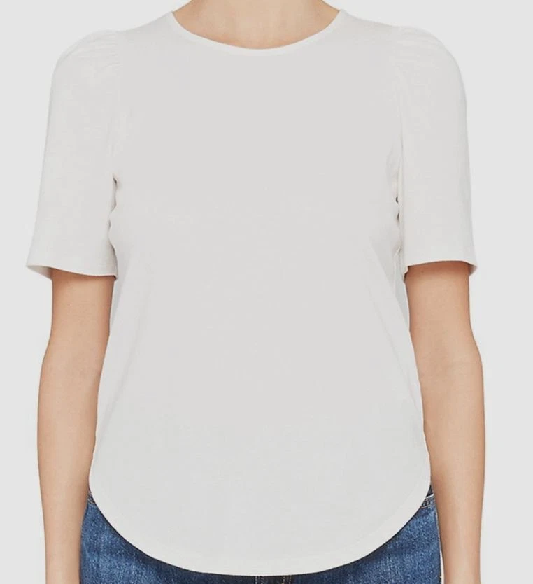 theory short sleeve ruched t shirt