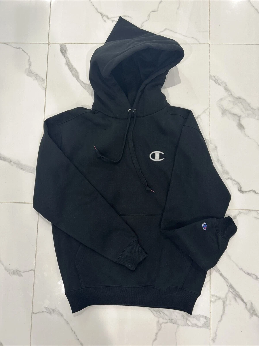 CHAMPION “SUPER FLEECE” SMALL LOGO CONE HOODY- DEEP OCEANS – Moesports