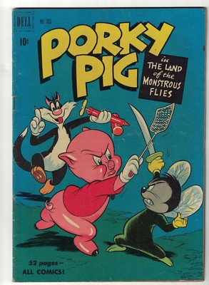 Dell Comics 303  Looney Tunes Bugs bunny Porky Pig 1950 daffy duck  VGF 5.5