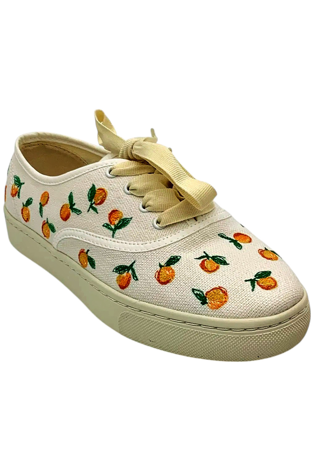 Женские плетеные кроссовки Soludos на шнуровке Marin Ivory 5890₽