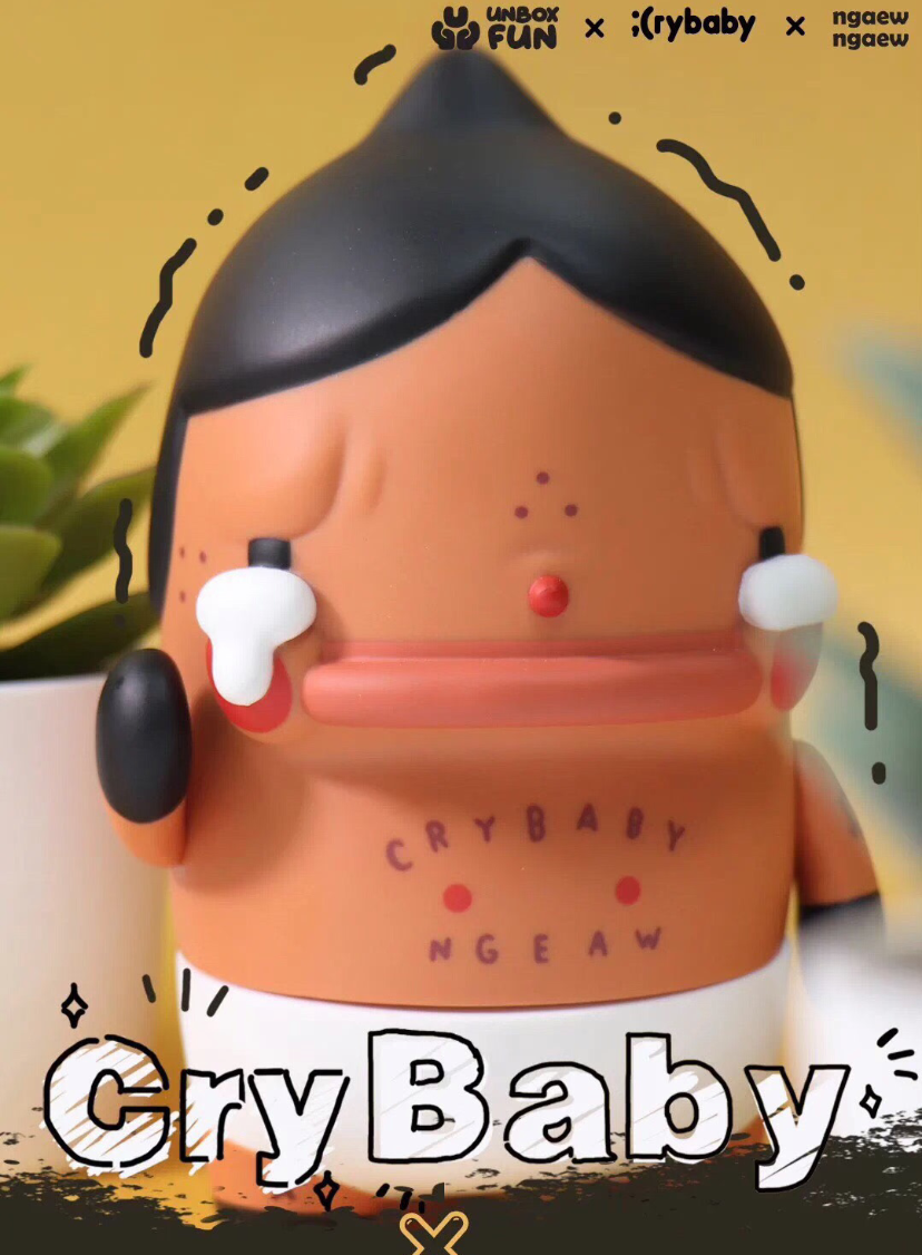 UNBOX X Crybaby×Ngeaw Cry Boy Rare Collectible Soft Vinyl