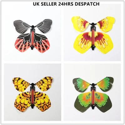 BEAUTYHOMEDECORATIONS 1-50pcs Magic Flying Butterfly Fluttering Butterfly Birthday Wedding card gift