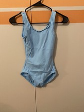 Capezio Women's High-Neck Tank Stretchy Leotard Light Blue Size Small