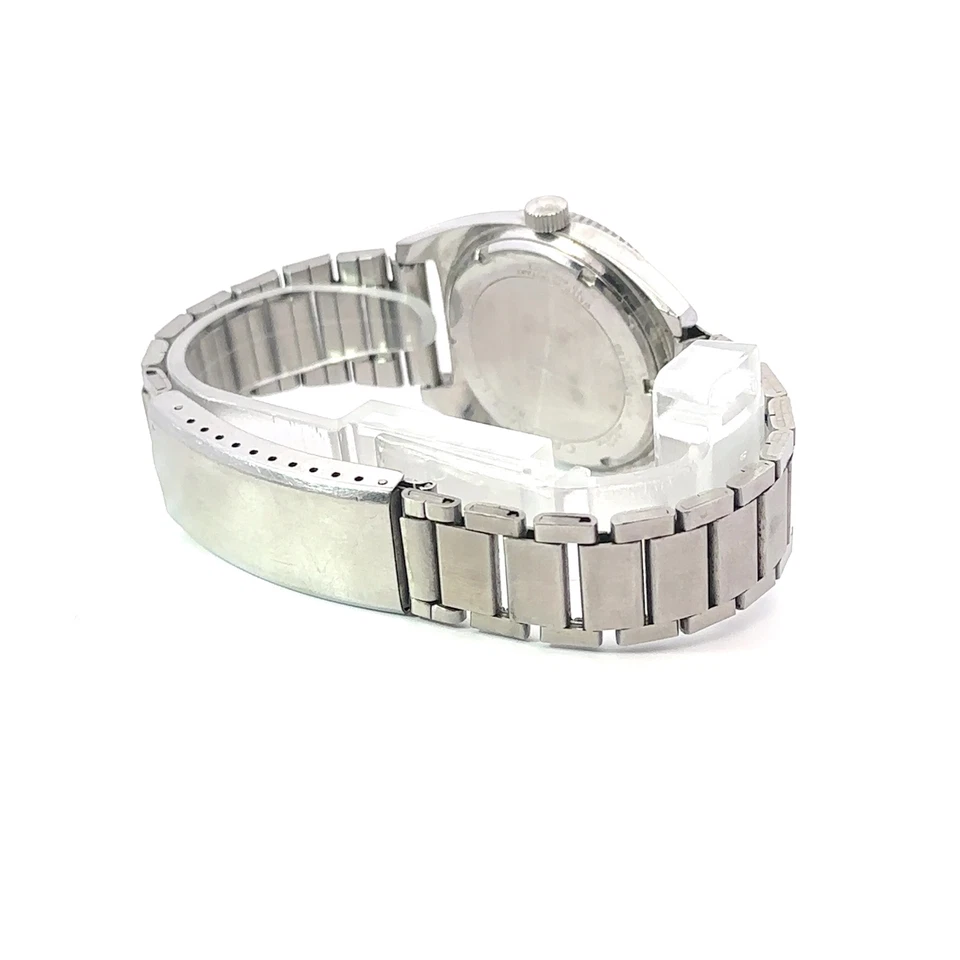 Reloj Caravelle 1973 Devil Diver vintage esfera blanca y negra acero inoxidable para hombre 666 pies Foto 4 de 4