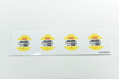 New Supreme New York vier Mini Obst Apfel authentische Minis Aufkleber Abziehbilder SS19