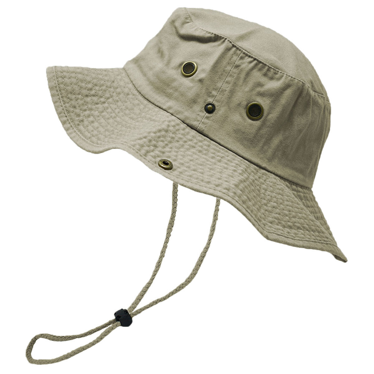 100% Premium Cotton Bucket Hat Fishing Sun Safari with Chin 100% Premium Cotton Bucket Hat Fishing Sun Safari with Chin