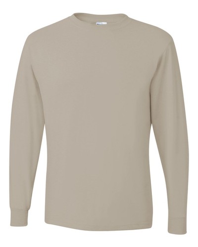 Jerzees Mens Dri-Power Active Long Sleeve Tee 50/50 Plain Basic T-Shirt 29LSR - Picture 26 of 30