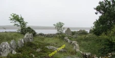 Photo 6x4 Lane and derelict cottage, Aillenacally Canower Old, stone-wall c2012