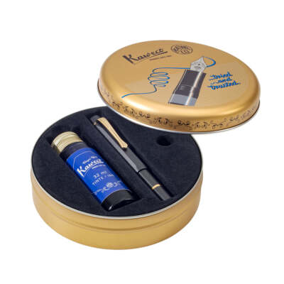 Kaweco Sport Piston Fountain Pen in Black Starter Set - Extra Fine Nib - NEW