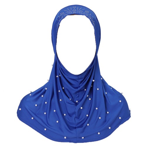 Turbante Pañuelo De Cabeza Elástico Con Capucha De Perlas Sólidas Para Mujeres - Imagen 29 de 32