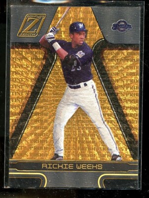 2004 DR ZENITH #12/50 RICHIE WEEKS ROOKIE BREWERS MINT E018594