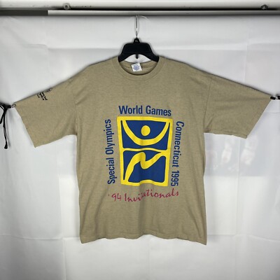 VTG 1995 Starter Special Olympics World Games T-Shirt Connecticut ADULT LARGE