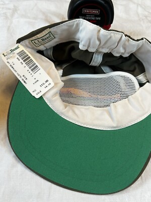 Vintage 1980s LLBean Green Ripstop Hat NWT/New HTF RARE