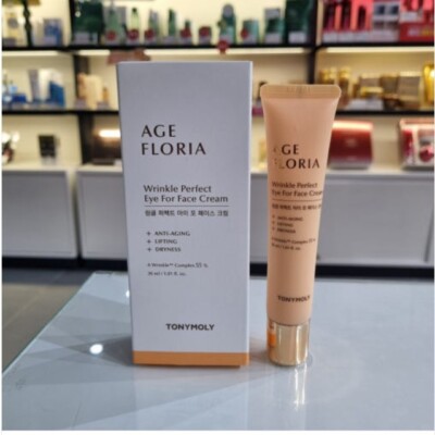 TONYMOLY Age Floria Wrinkle Perfect Eye For Face Cream 30ml Anti-Aging Creme NEU