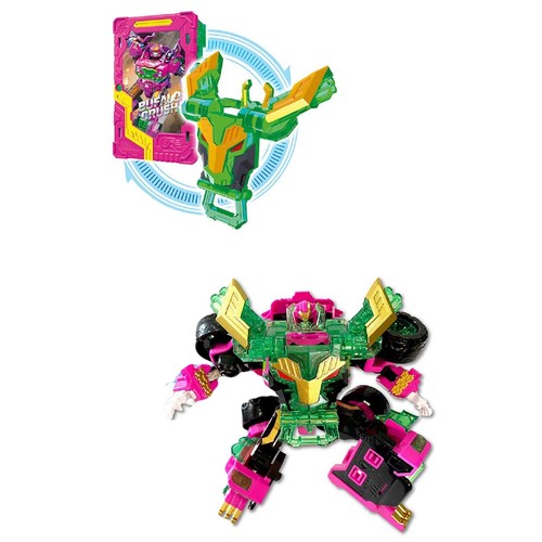 Metal Cardbot Buffalo Crush Korean Vehicle Transforming Action Figure Robot Toy - Picture 2 of 4