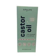 Spalife 100 PURE CASTOR OIL - Cold-pressed  Unrefined - 250ml/8 oz