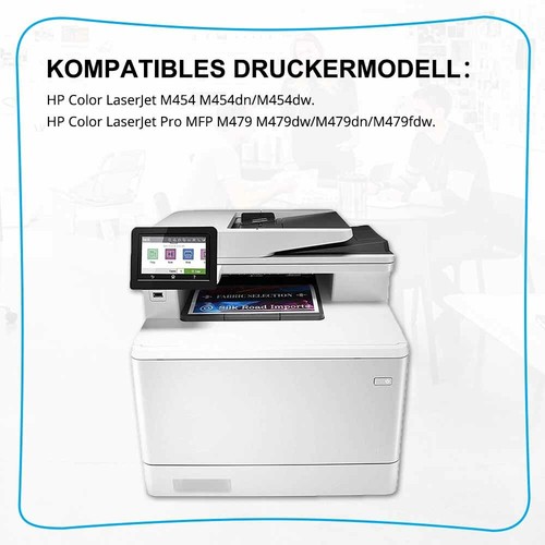 5 XXL no chip TONER für HP 415A LaserJet Pro M454 dn 454nodw MFP M479 dw 479fdn - Afbeelding 9 van 10