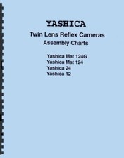 Yashica-Mat 124G, 124, 24  12 Assembly Charts, Exploded Views  Parts Listing