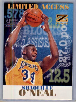 1997-98 Skybox Z-Force Limited Access Shaquille O'Neal #8/LA LOS ANGELES LAKERS
