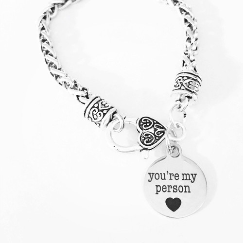 You're My Person Charm Bracelet Best Friend Sister Mom Friendship Gift Jewelry - 第 1/2 張圖片