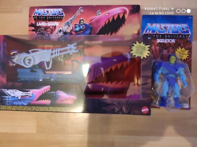 Masters of the universe origins Land Shark, Skeletor Vintage Kopf