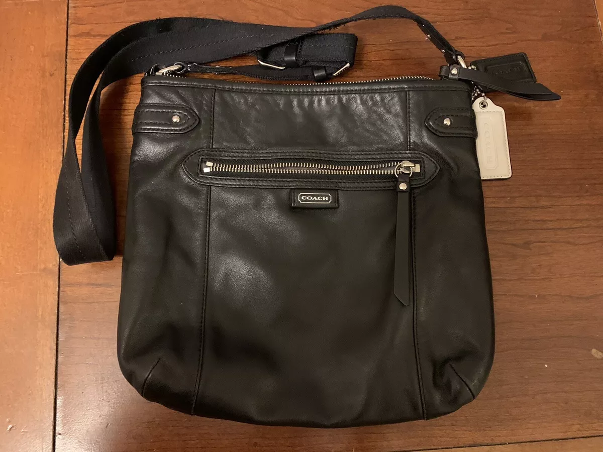 Coach black hot sale sling bag price
