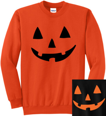 Jack O' Lantern Pumpkin Halloween Costume Crewneck Sweatshirt Myers Scream Scary