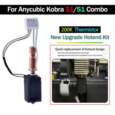 Upgraded Hotend Kit For Anycubic Kobra S1/S1 Combo ( Kobra S1C) 3D Printer Part