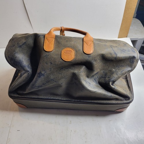 Vintage Brics Leather Luggage With Carry Strap eBay