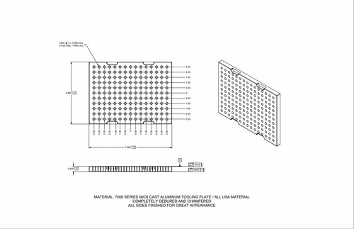 6" x 8" x 1/2" MIC 6 Aluminum Fixture / Sacrificial Plate, Mini Pallet,QTY: 1 - Picture 4 of 4