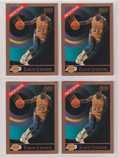(4) 1990-91 SkyBox Prototype #138 Magic Johnson - Los Angeles Lakers - 722🔥🏀🔥