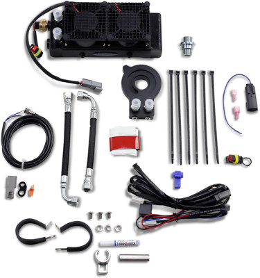 UltraCool Frame Mount w/o Fairing Oil Cool Kit Dual Liquid Harley 17+ Touring M8