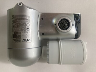 Pur Faucet Mount Filtration System Max Ion Water Filter Tech Chrome/Silver