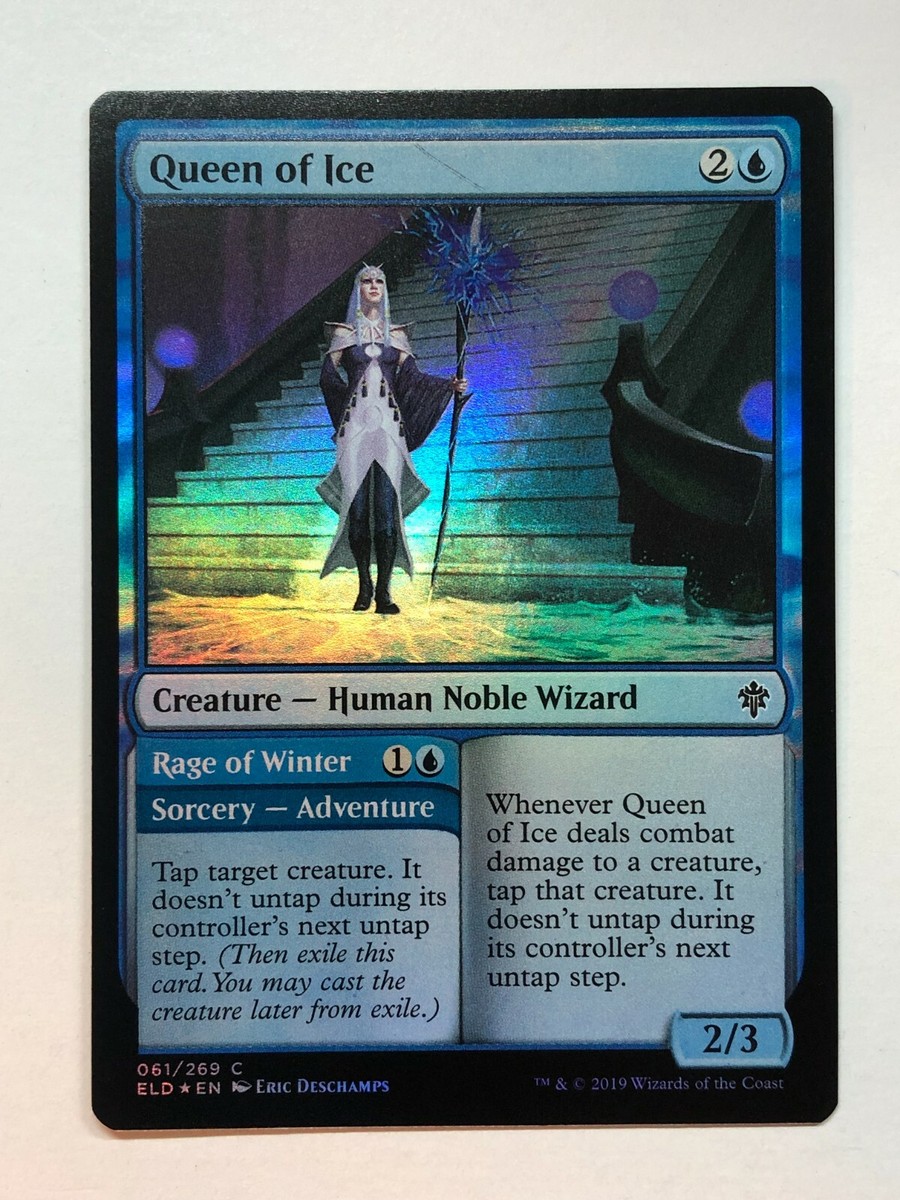 MTG Queen of Ice Rage of Winter Throne of Eldraine 061/269 Foil