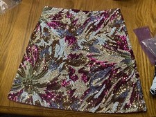 Bebe sequin mini skirt size small brand new with tags