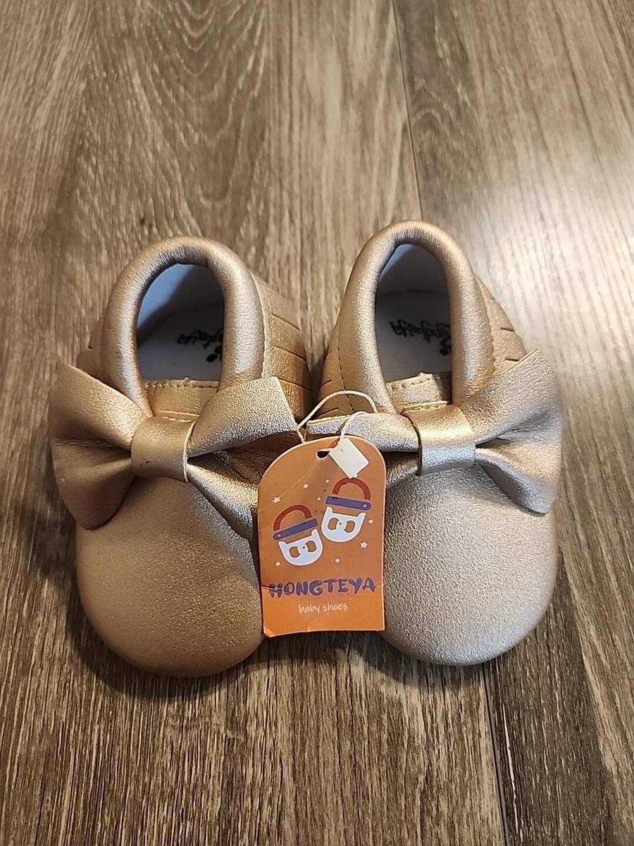 Hongteya Baby Shoes Rose Gold Size (18-24 M) Bin S1