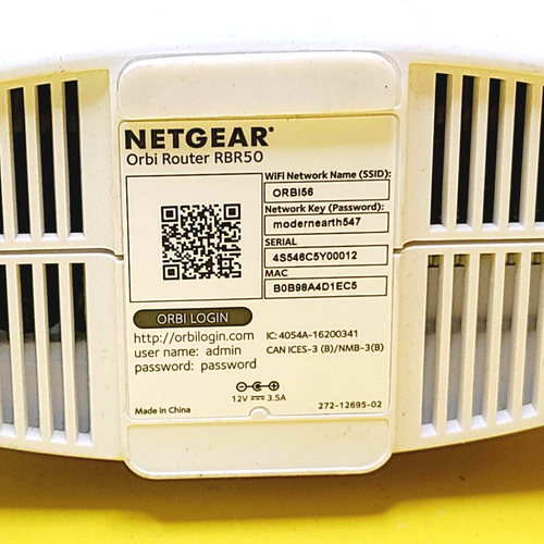 NETGEAR ORBI ROUTER RBR50 MESH TRI-BAND WI-FI IEEE 802.11ac 2.4GHz 5GHz BANDS - Picture 10 of 10
