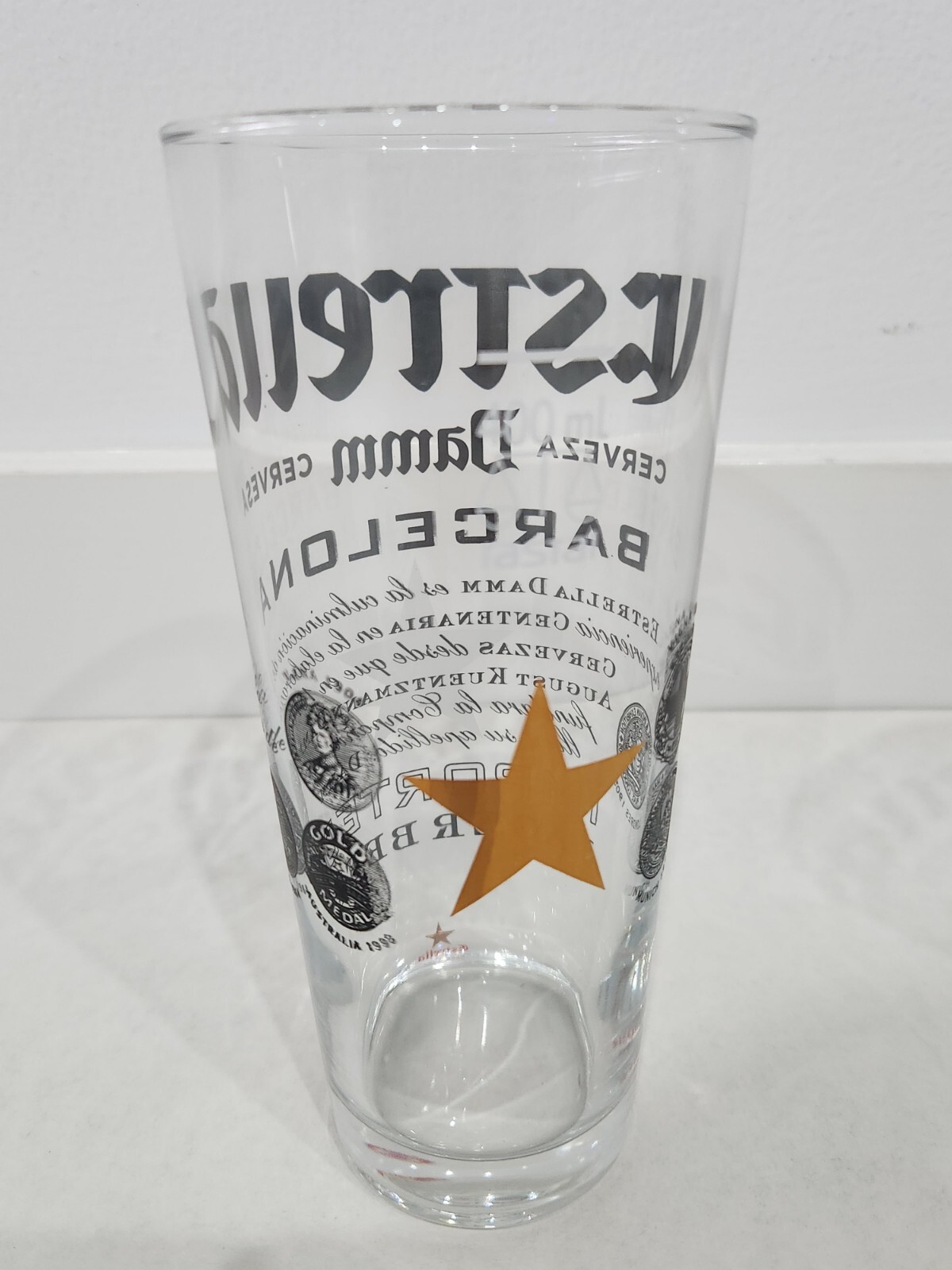 6x Estrella Beer Glass 400ml (Brand New) eBay