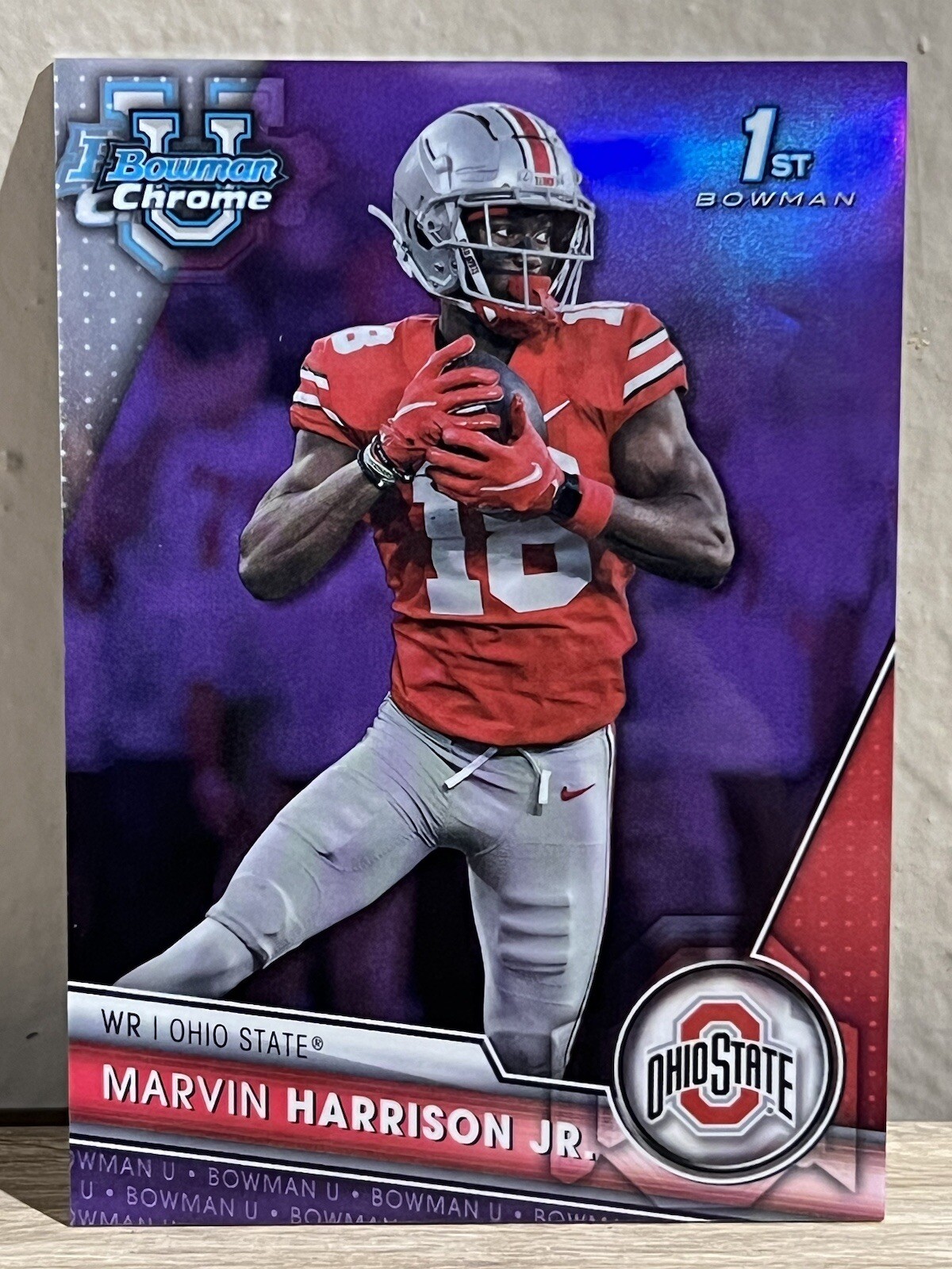 2023 Bowman U Chrome Marvin Harrison Jr Purple 177/399 #100