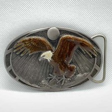 Landing Bald Eagle Belt Buckle