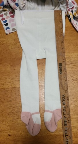 Carter's Baby 12M neu mit Etikett blau Cord Latzkleid mit Herz Long-Sl Shirt Strumpfhose - Bild 6 von 15