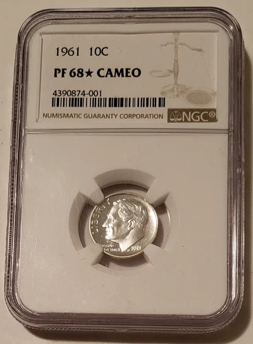 1961 Roosevelt Silver Dime Proof PF68 Cameo Star NGC