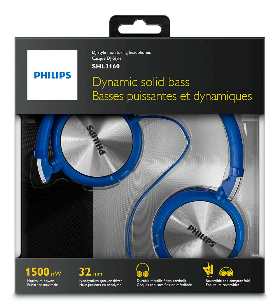 Cuffie Blu Philips SHL3160BL/00: L'Accessorio Urban DJ Definitivo