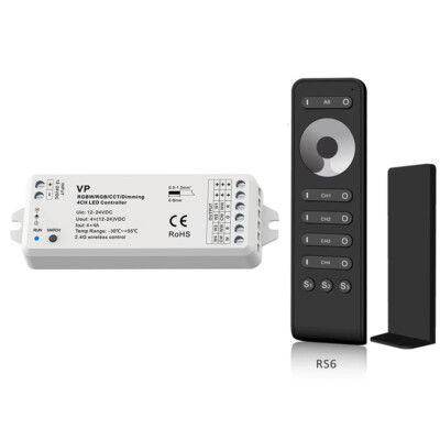 4 Channel RF LED Dimmer Controller mit 2.4G Fernbedienung für Einfarbiger Stripe