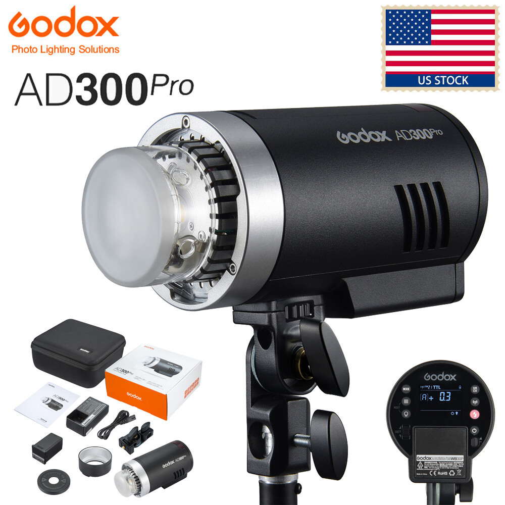 US Godox AD300Pro 2.4G TTL HSS Outdoor Flash Light Speedlite US Godox AD300Pro 2.4G TTL HSS Outdoor Flash Light Speedlite