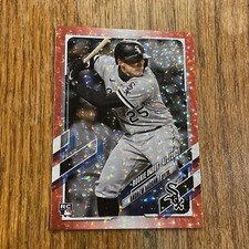 2021 Topps Update Andrew Vaughn Rookie Debut Red Ice Foil #3/199 US140 WHITE SOX