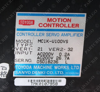 Toyoda Sanyo Denki MC1K-U100VS Motion Controller Servo Toyoda Sanyo Denki MC1K-U100VS Motion Controller Servo