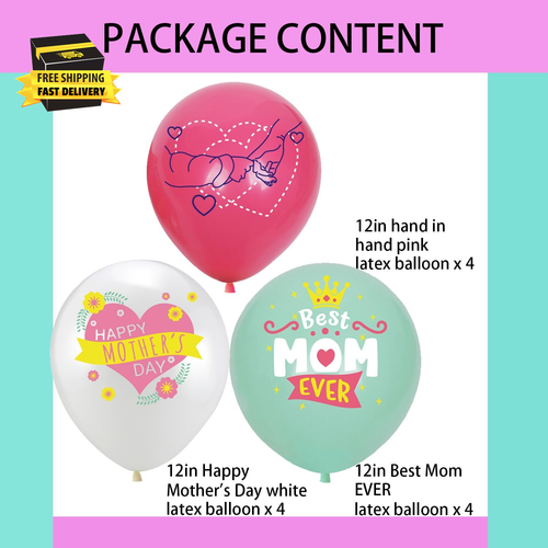 Mother'S Day Balloons Mother'S Day Party Decorations Happy Mother'S Day Latex Ba - Picture 2 of 7