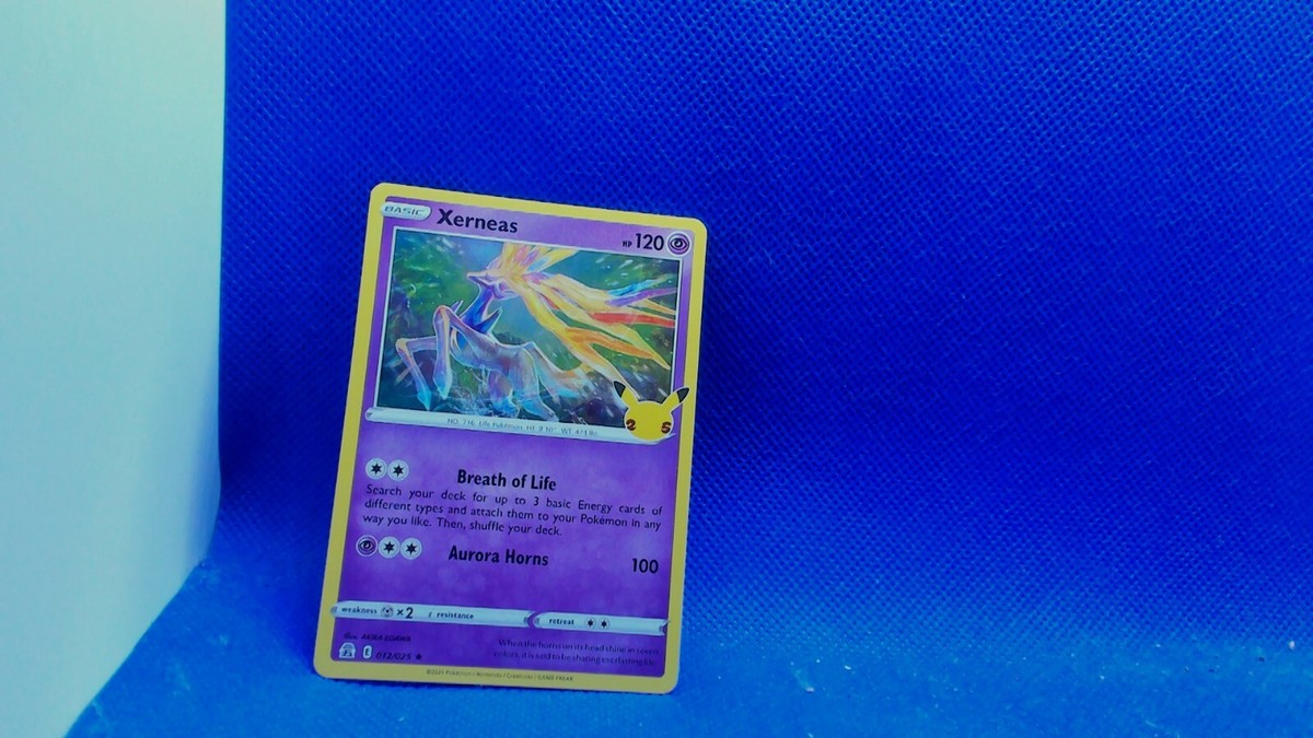 Pokemon Card Xerneas 012/025 Celebrations 25th Anniversary Holo