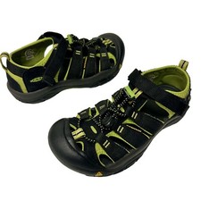 Keen Newport H2 Black NEON Green Sandals RIVER Water Shoes US 3 UK 2 EU 35